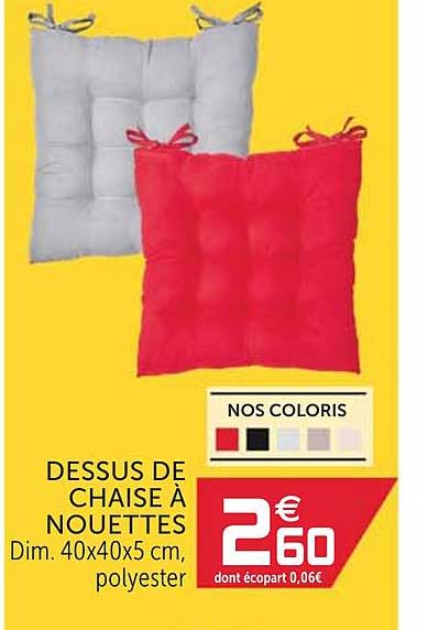 dessus de chaise à nouettes