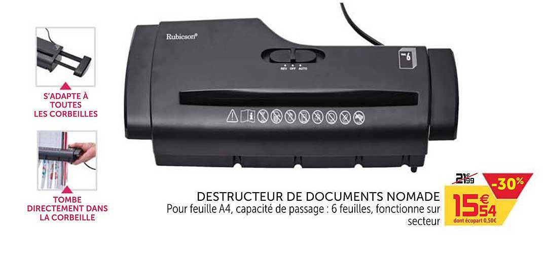 Destructeur De Documents Nomade