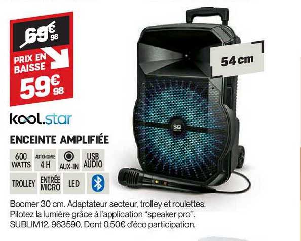 enceinte amplifiée koolstar