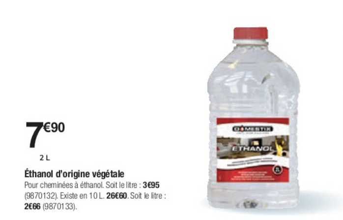 éthanol d'origine végétale