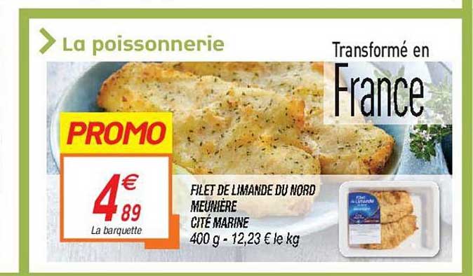 filet de limande du nord meunière cité marine
