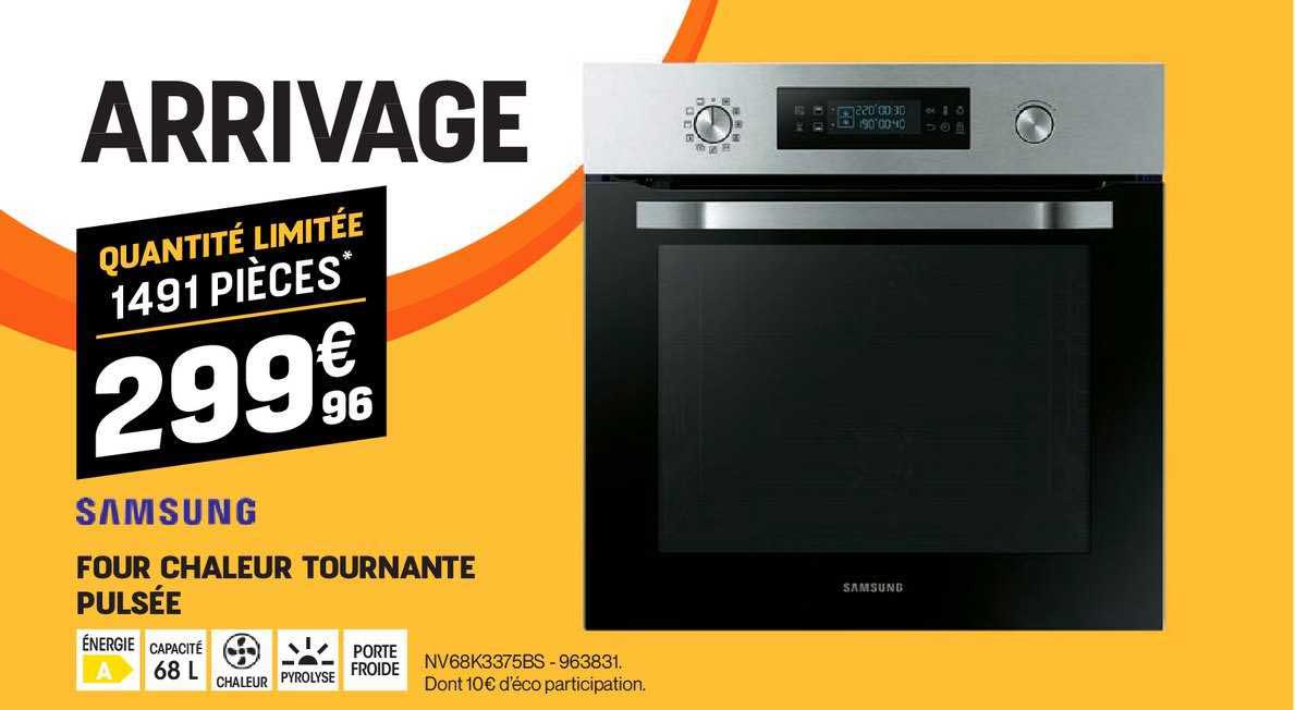 four chaleur tournante pulsée samsung