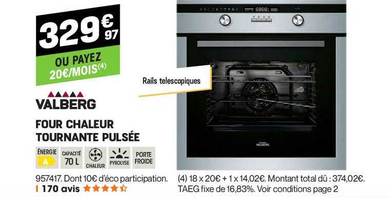 four chaleur tournante pulsée valberg