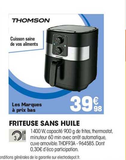 Friteuse Sans Huile Thomson