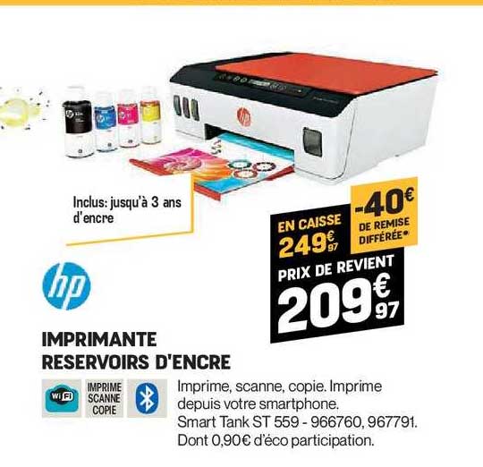 imprimante réservoirs d'encre hp