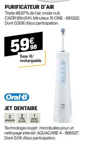 jet dentaire oral b purificateur d'air