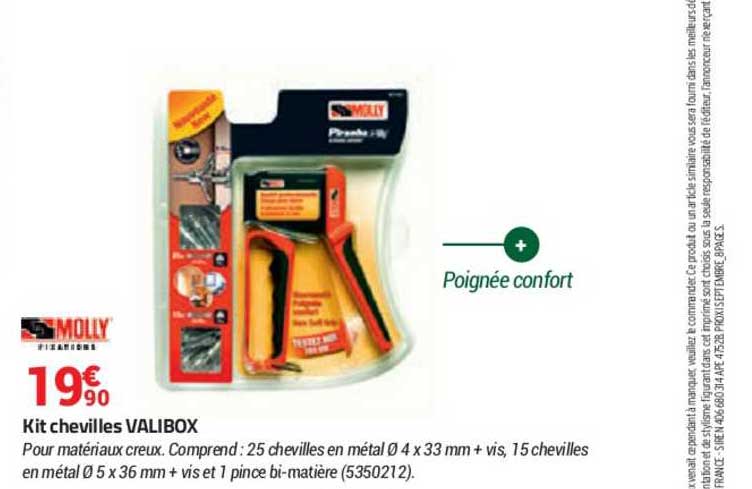 Kit Chevilles Valibox Molly