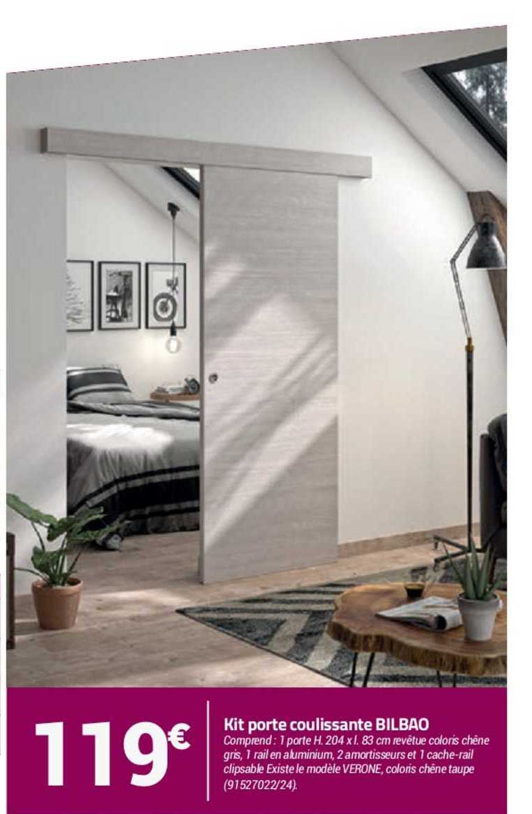 kit porte coulissante bilbao