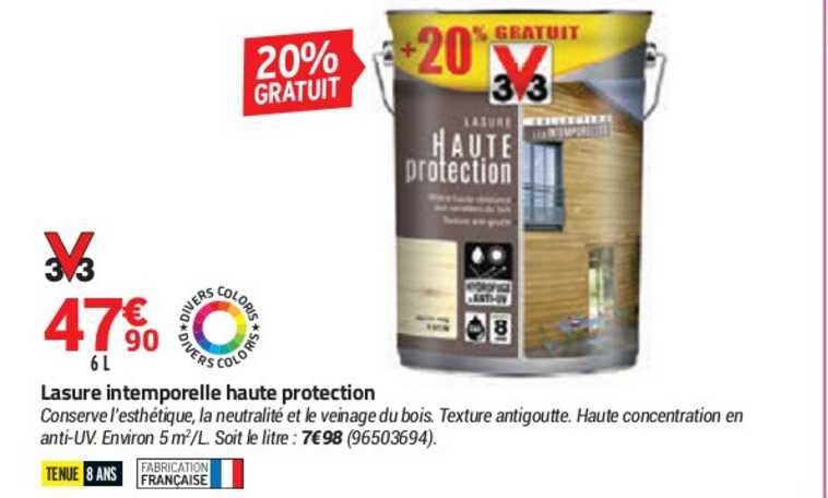 Lasure Intemporelle Haute Protection V33