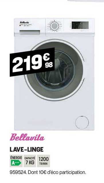 lave linge bellavita