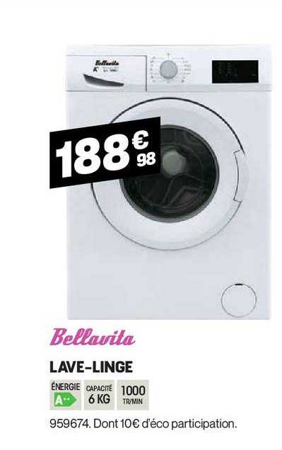 lave linge bellavita