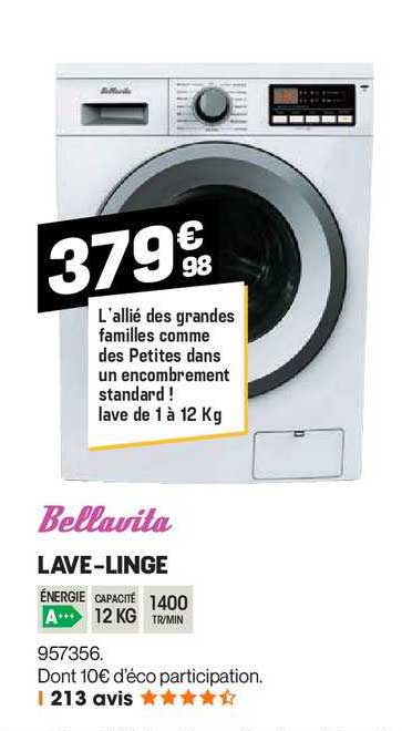 lave linge bellavita