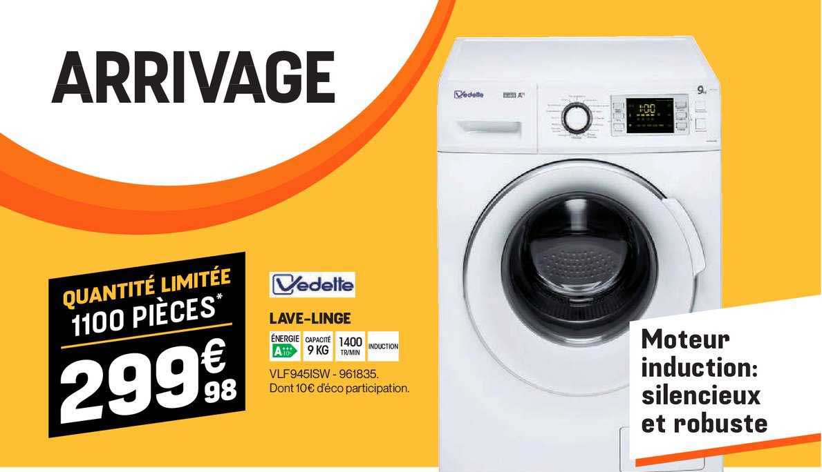 lave linge vedette