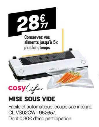 mise sous vide cosylife