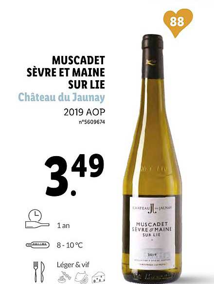 muscadet sèvre et maine sur lie château du jaunay