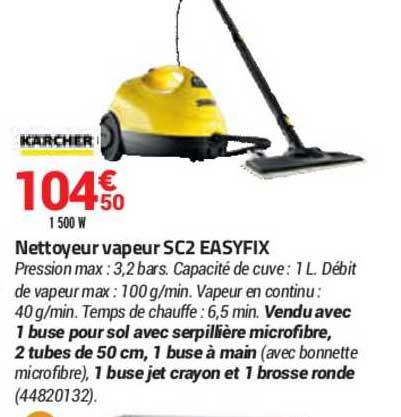 nettoyeur vapeur sc2 easyfix kärcher