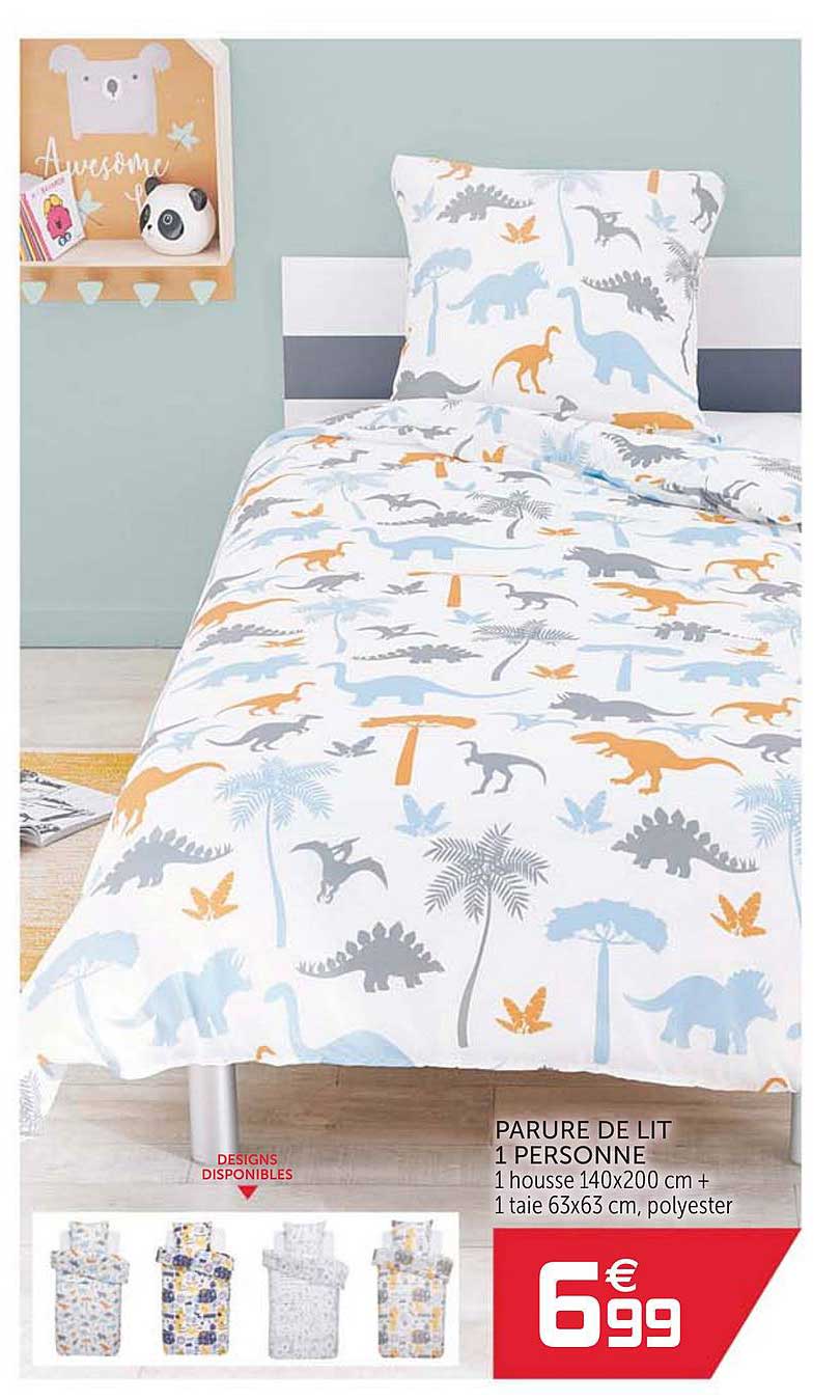 parure de lit 1 personne