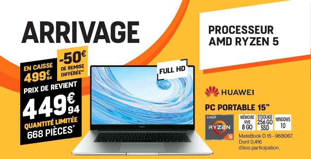 pc portable 15'' huawei