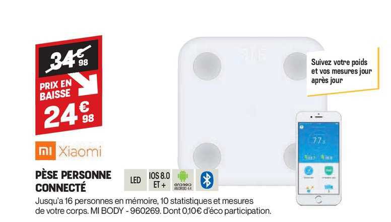 pèse personne connecté xiaomi