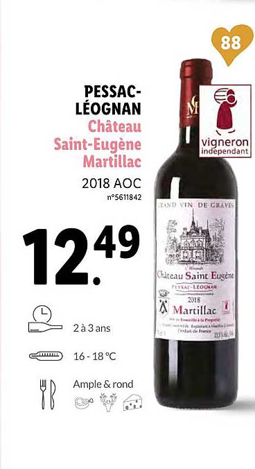pessac léognan château saint eugène martillac