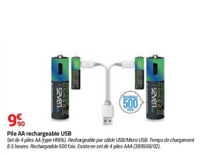 Pile Aa Rechargeable Usb