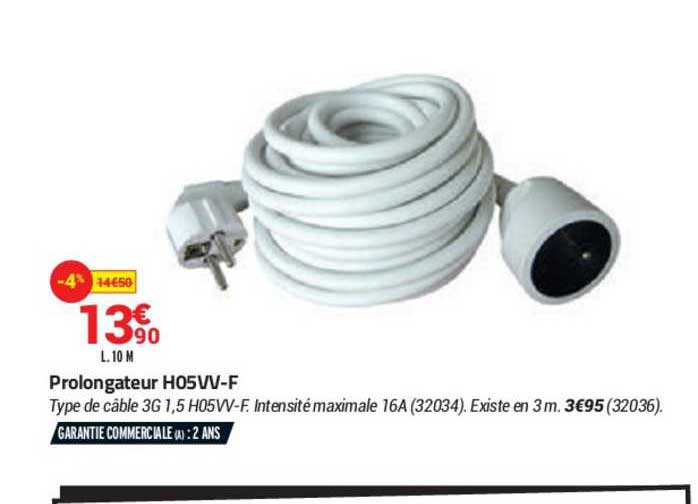 prolongateur h05vv f