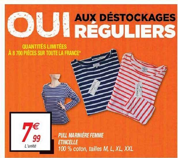 pull marinière femme etincelle