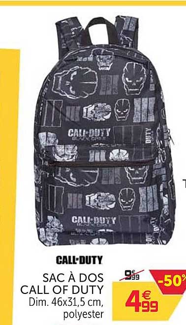 sac à dos call of duty