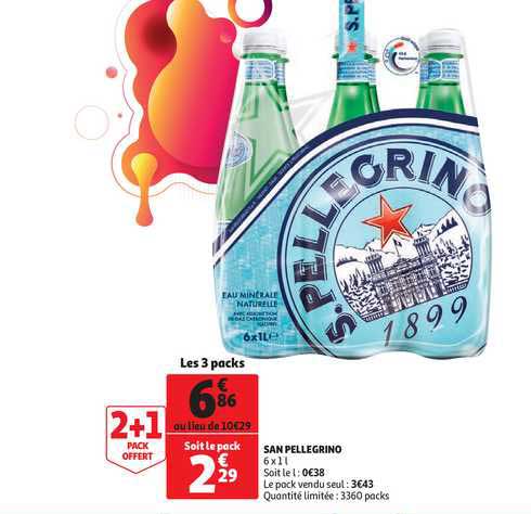 san pellegrino 2+1 pack offert