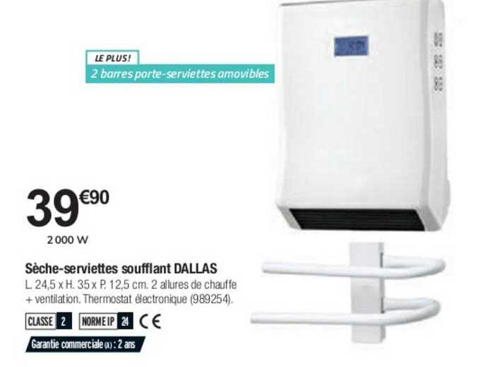Sèche Serviettes Soufflant Dallas