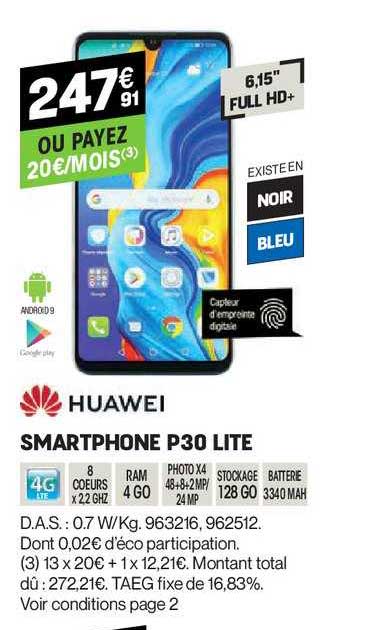 smartphone p30 lite huawei
