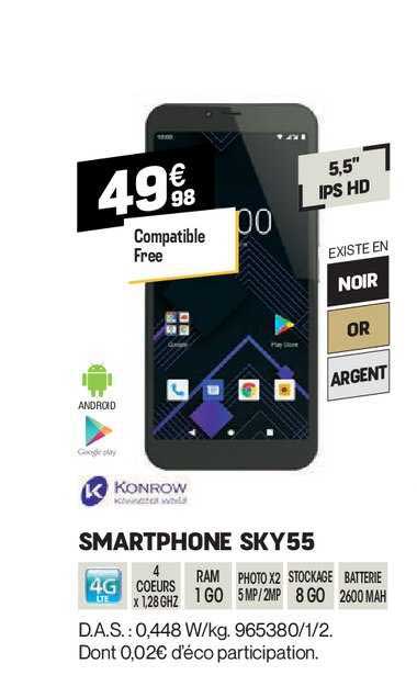 smartphone sky 55 konrow