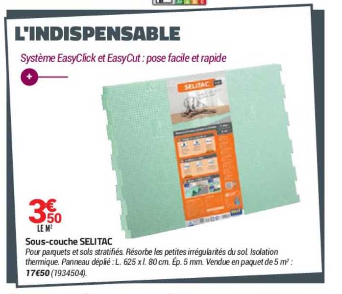 sous couche selitac