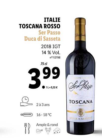 toscana rosso ser passo duca di sasseta