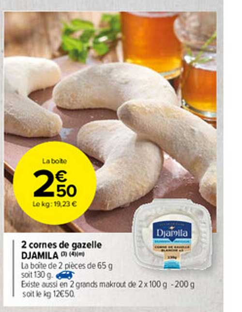 2 cornes de gazelle djamila