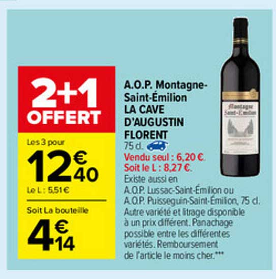 a.o.p. montagne-saint-émilion la cave d'augustin florent