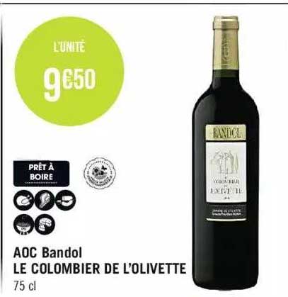 aoc bandol le colombier de l'olivette