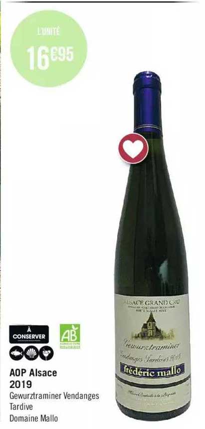 aop alsace 2019 gewurztraminer vendages tardive domaine malle