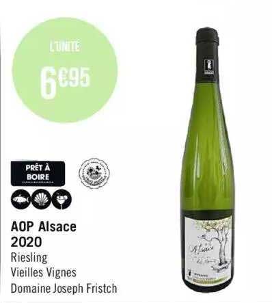 aop alsace 2020 riesling vieilles vignes domaine joseph fristch