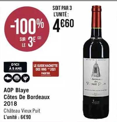 aop blaye côtes de bordeaux 2018 château vieux puit