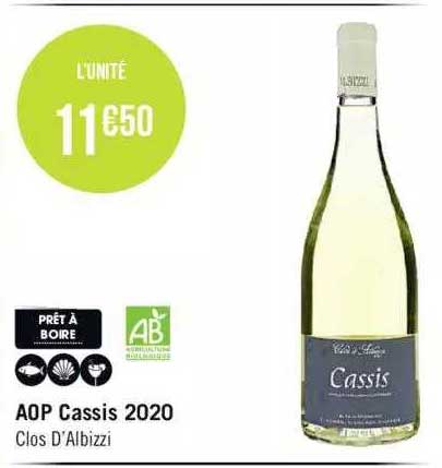 aop cassis 2020 clos d'albizzi