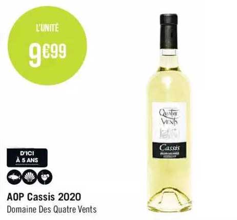 aop cassis 2020 domaine des quatre vents