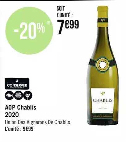 aop chablis 2020 union des vignerons de chablis