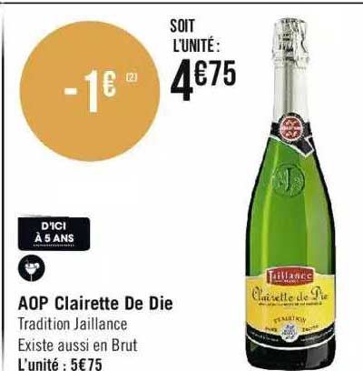 aop clairette de die tradition jaillance