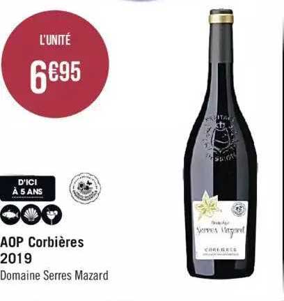 aop corbières 2019 domaine serres mazard