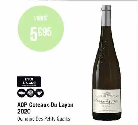 aop coteaux du layon 2020 domaine des petits quarts