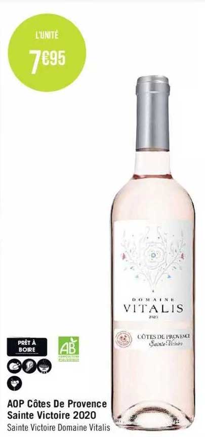 aop côtes de provence sainte victoire 2020