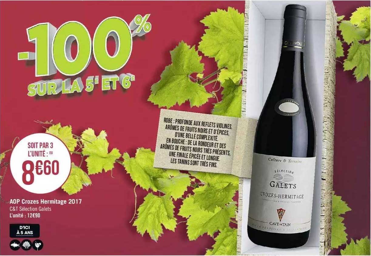 aop crozes hermitage 2017 c&t sélection galets
