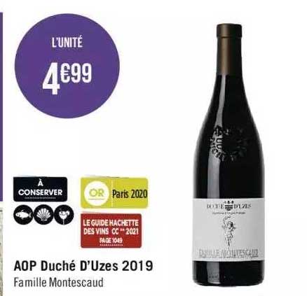 aop duché d'uzes 2019 famille montescaud