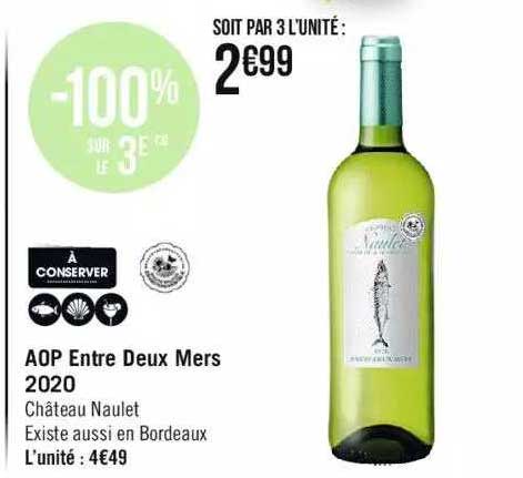 aop entre deux mers 2020 château naulet